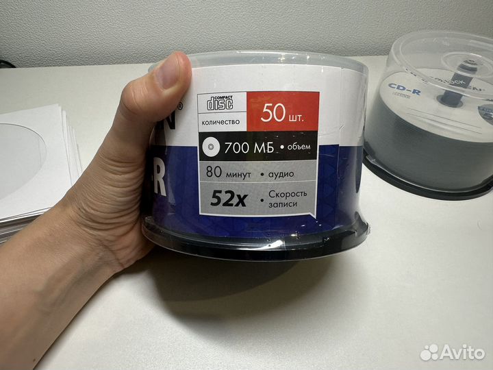 Компакт диски CD-R с конвертами