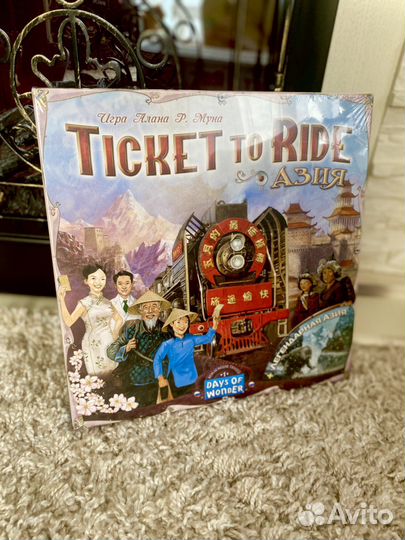 Ticket to ride Азия (настольная игра, новая)