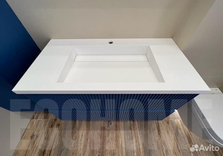 Столешница для ванной из камня