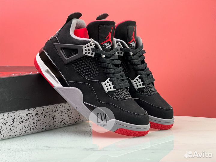 Кроссовки Nike Air Jordan 4 Retro OG 'Bred' 2019