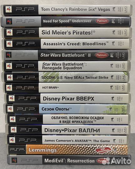 Диски на psp