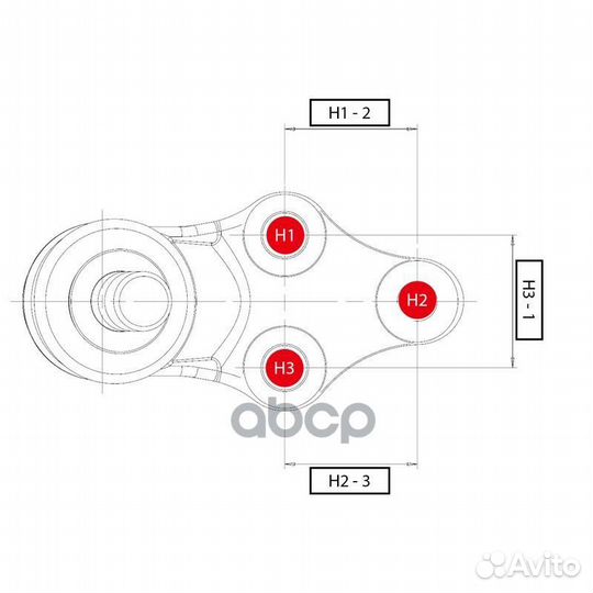 CB0452R CTR Опора шаровая CB0452R CTR