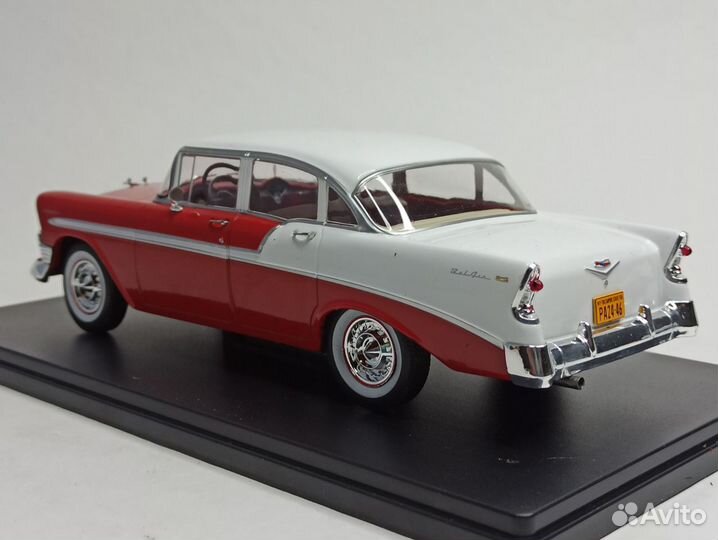 Chevrolet Bel Air 4-door Sedan-1956 White Box 1:24