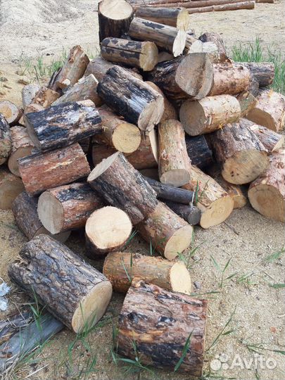 Дрова чурками (сосна) диаметр 80-120мм