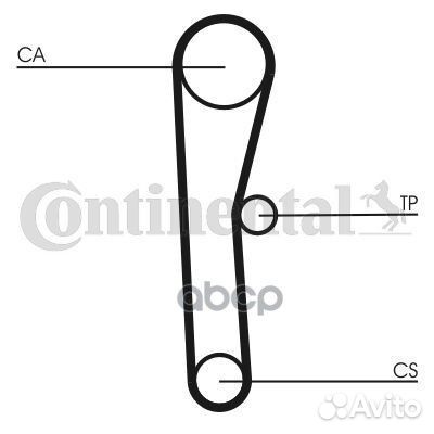 Ремень грм toyota / ZAZ chance 1.3 contitech CT536