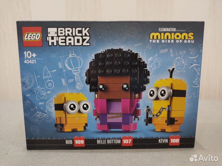 Lego BrickHeadz 40421 Белботтом и Миньоны Новый