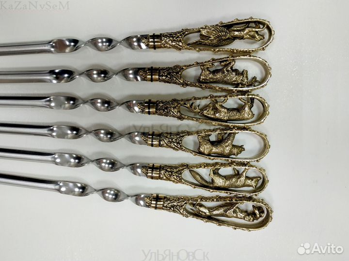 Набор шампуров подарочный