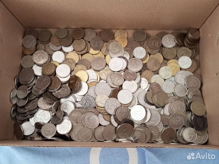 Обмен 10, 5, 2, 1р монетами на купюры