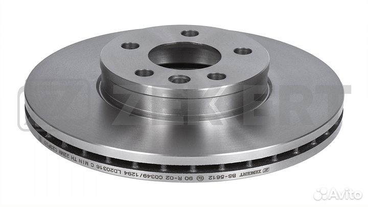 Диск торм. перед. Ford Galaxy 01- Seat Alhambra 96- VW Sharan 95- Transporter 90