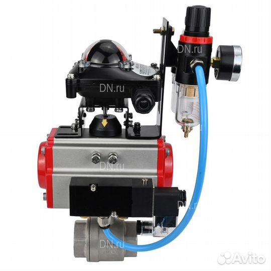 Кран шаровой DN.ru BV3232P(2pc) -FP-T-ISO-H Ду15 Ру63, полнопроходной внутренняя резьба, нержавеющая