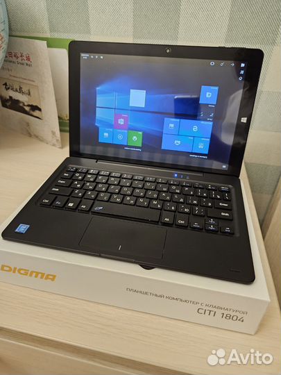 Планшет Windows 10 с клавиатурой Digma citi 1804