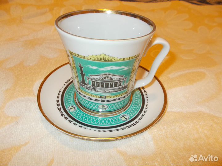 Чайная пара бокал Адмиралтейство лфз СССР