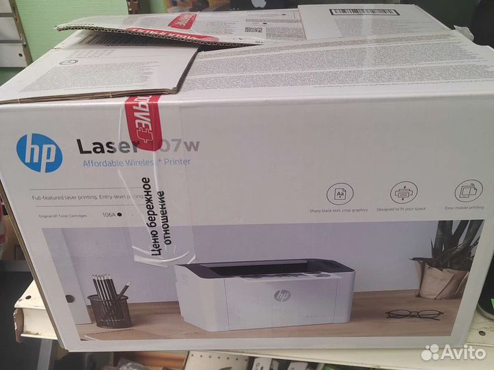 Принтер лазерный HP Laser 107 w