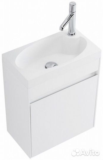 Тумба с раковиной BelBagno Pietra Mini 46R Bianco Lucido