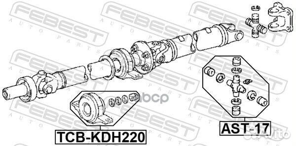 Подшипник подвесной карданного вала tcbkdh220