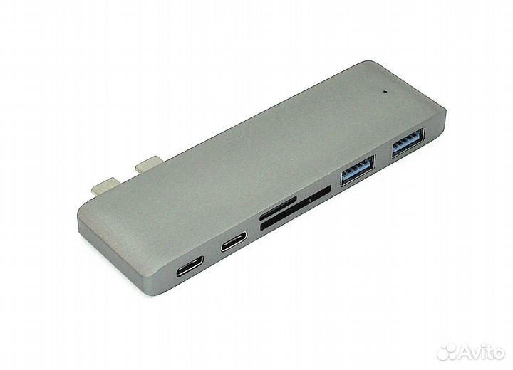 Сдвоенный Type C на USB 3.0*2 + Type C* 2 + SD/TF