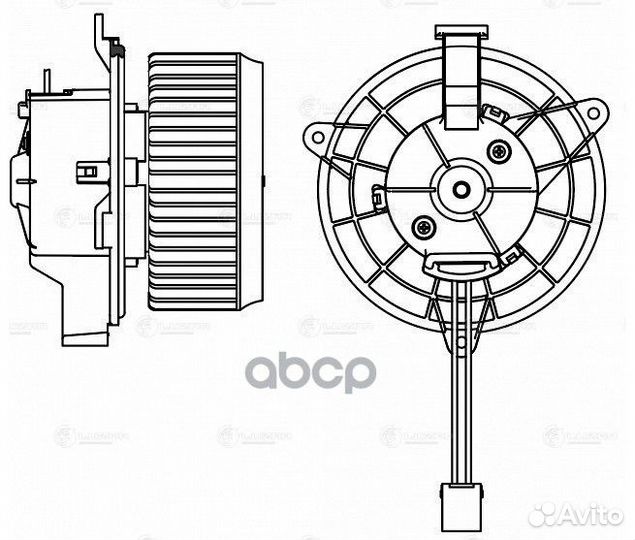 Э/вентилятор отоп. для а/м Chevrolet Orlando (1