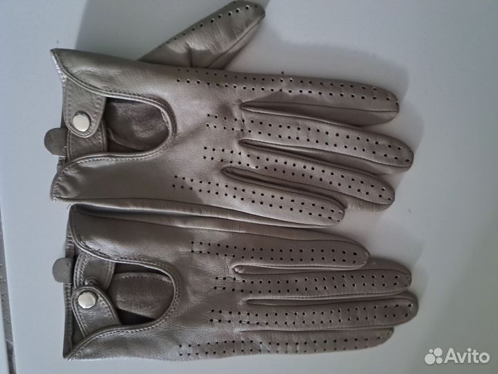 Перчатки женские кожаные новые 7р