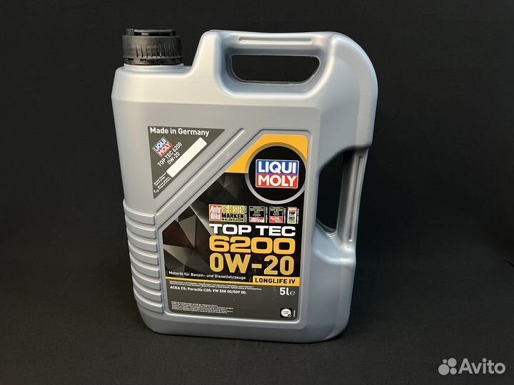 Масло моторное 5л liqui moly TOP TEC 6200 0W-20