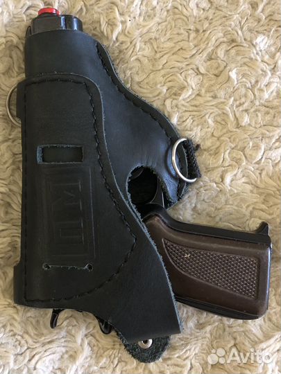 Полицейский игрушечный пистолет Gonher. С кобурой