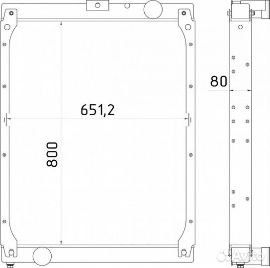 Радиатор Камаз Eвро-5 (4326а-1301010, Шааз)