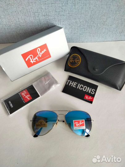 Очки ray ban aviator хамелеон зеркальные