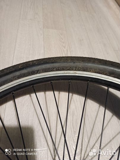 Колесо и Покрышка велосипедная 24