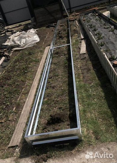 Грядка оцинкованная 1м х 6м х 22см
