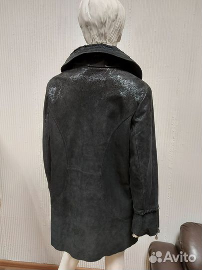 Дубленка женская новая 50 р подстежкой из кролика