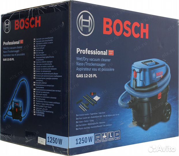 Строительный пылесос. Bosch GAS 12-25 P