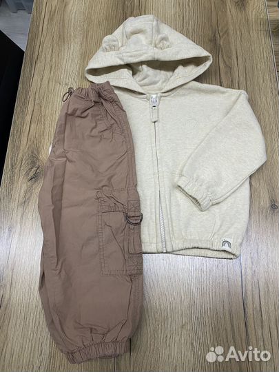 Next комплект зип худи + джоггеры 98р
