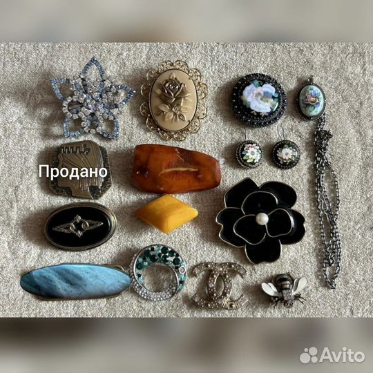 Винтажные броши СССР