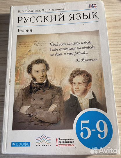 Русский язык теория 5-9 классы Бабайцева