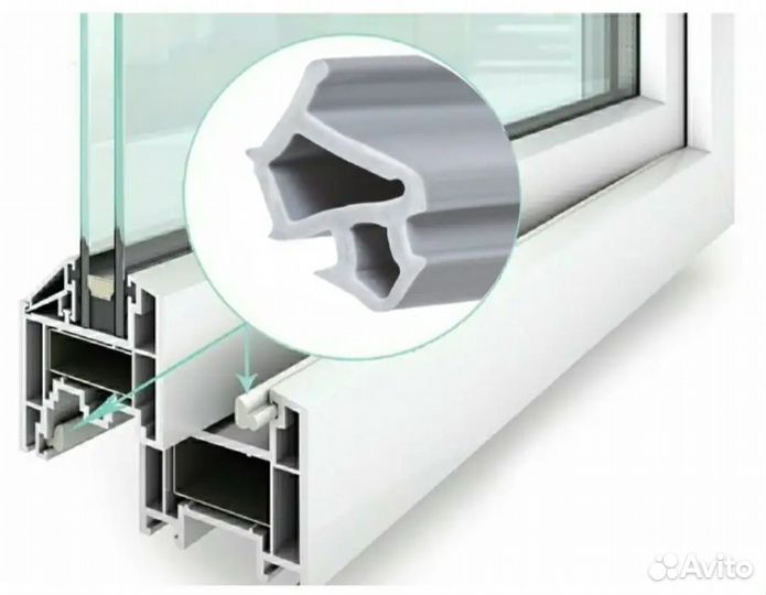 Уплотнитель для окон пвх