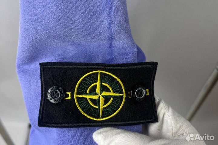 Stone island худи фиолетовый