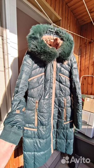 Пуховик женский длинный 42-44