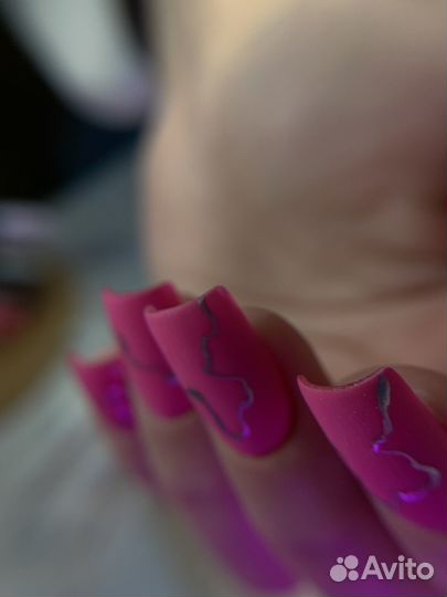 Маникюр наращивание ногтей