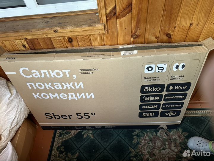 Умный телевизор Sber 4K UHD 55 дюймов