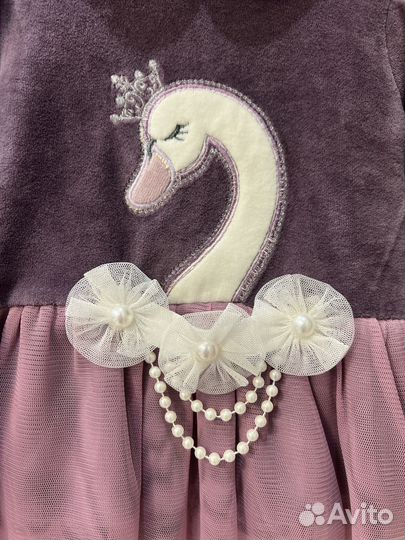 Бархатное платье для девочки