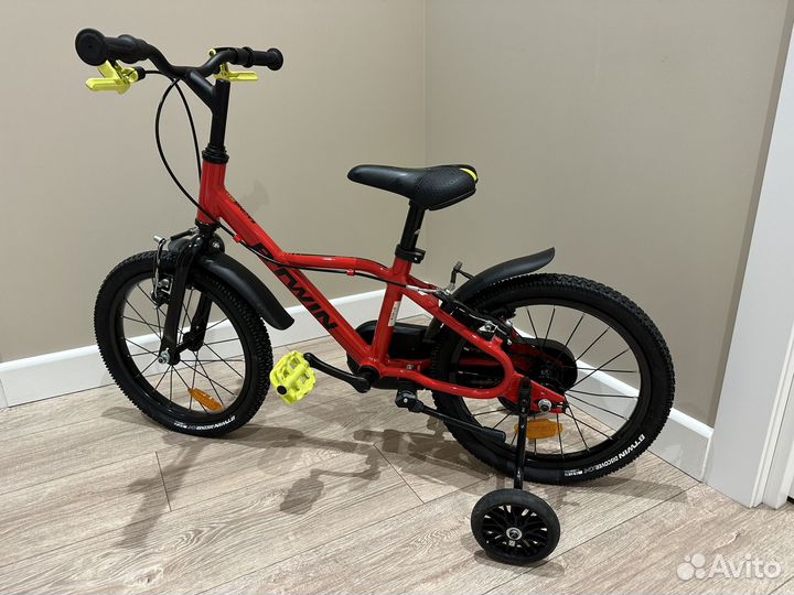 Детский велосипед 16 легкий BTwin Racing 900