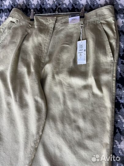 Брюки лен M&S новые 22 размер