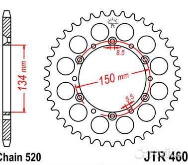 Звезда задняя JT Sprockets JTR460
