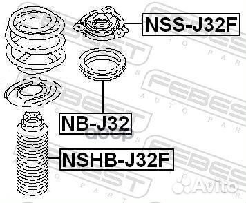 Подшипник опоры амортизатора nissan qashqai+2 0