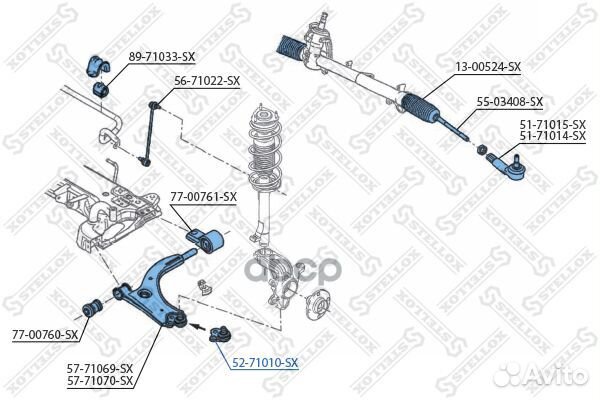 Опора шаровая Mazda 2 DY all 03 5271010SX 52710