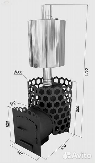 Печь для бани Шихан