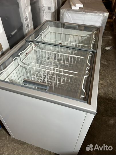Морозильный ларь 350 flat с прямым стеклом