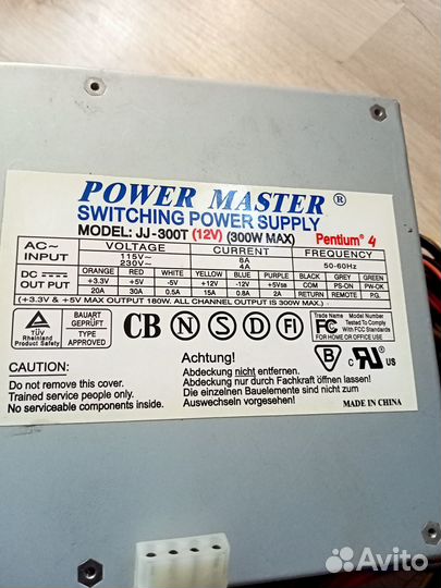 Блок питания для пк 300w