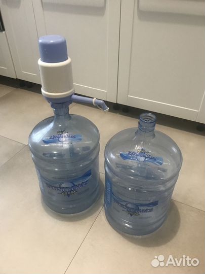Бутыль 19 литров 2 шт с помпой