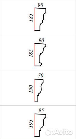Фасадный декор карнизы оконные / подкровельные