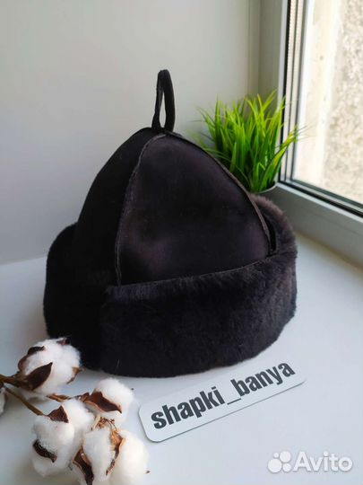 Шапка боярка для бани из овчины